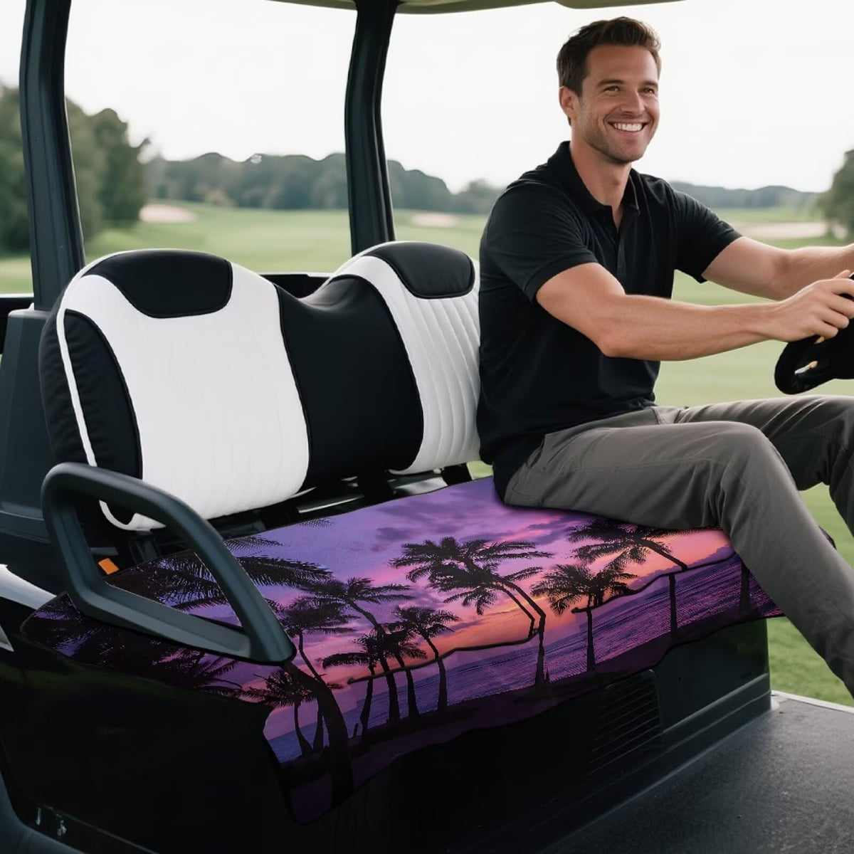 Rarucativ universal-fit design works with EZGO, Club Car, and other carts.