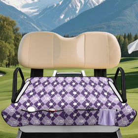 Rarucativ universal-fit golf seat cover protects seats from dirt.
