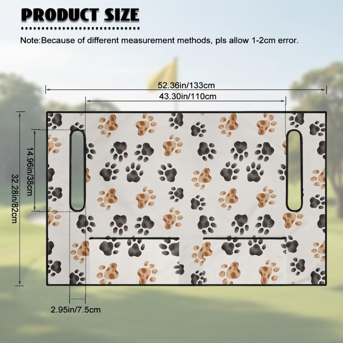 Rarucativ washable golf cart seat blanket for easy cleaning