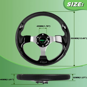 RASTP steering wheel for Yamaha carts improves steering feel with sturdy materials and fit
