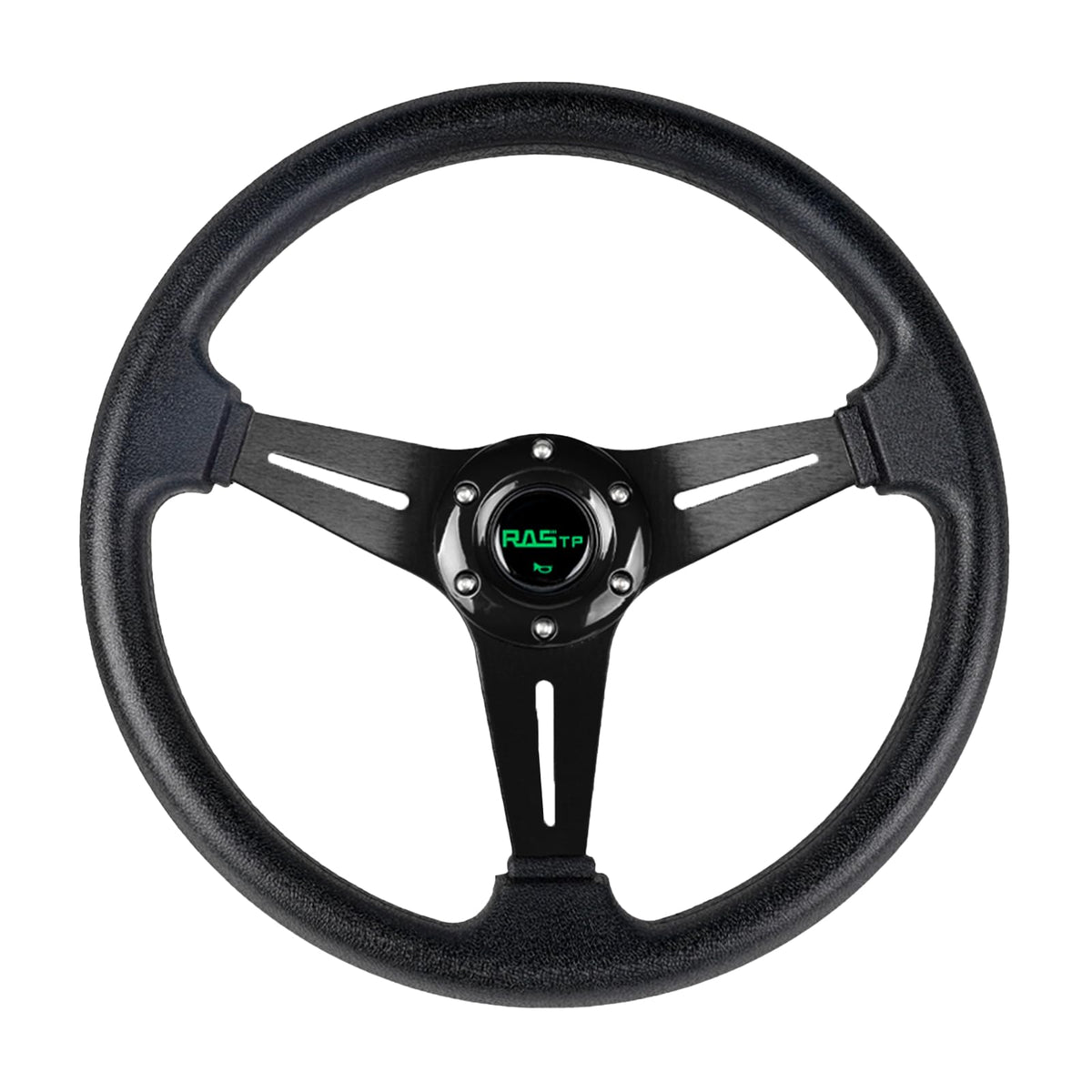 RASTP 13.8'' steering wheel for Club Car DS with durable vinyl grip.