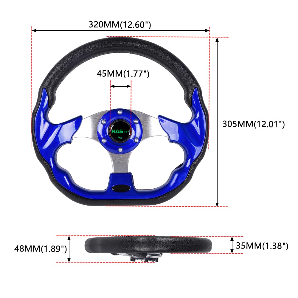 RASTP adapter hub required for proper fit on compatible carts.