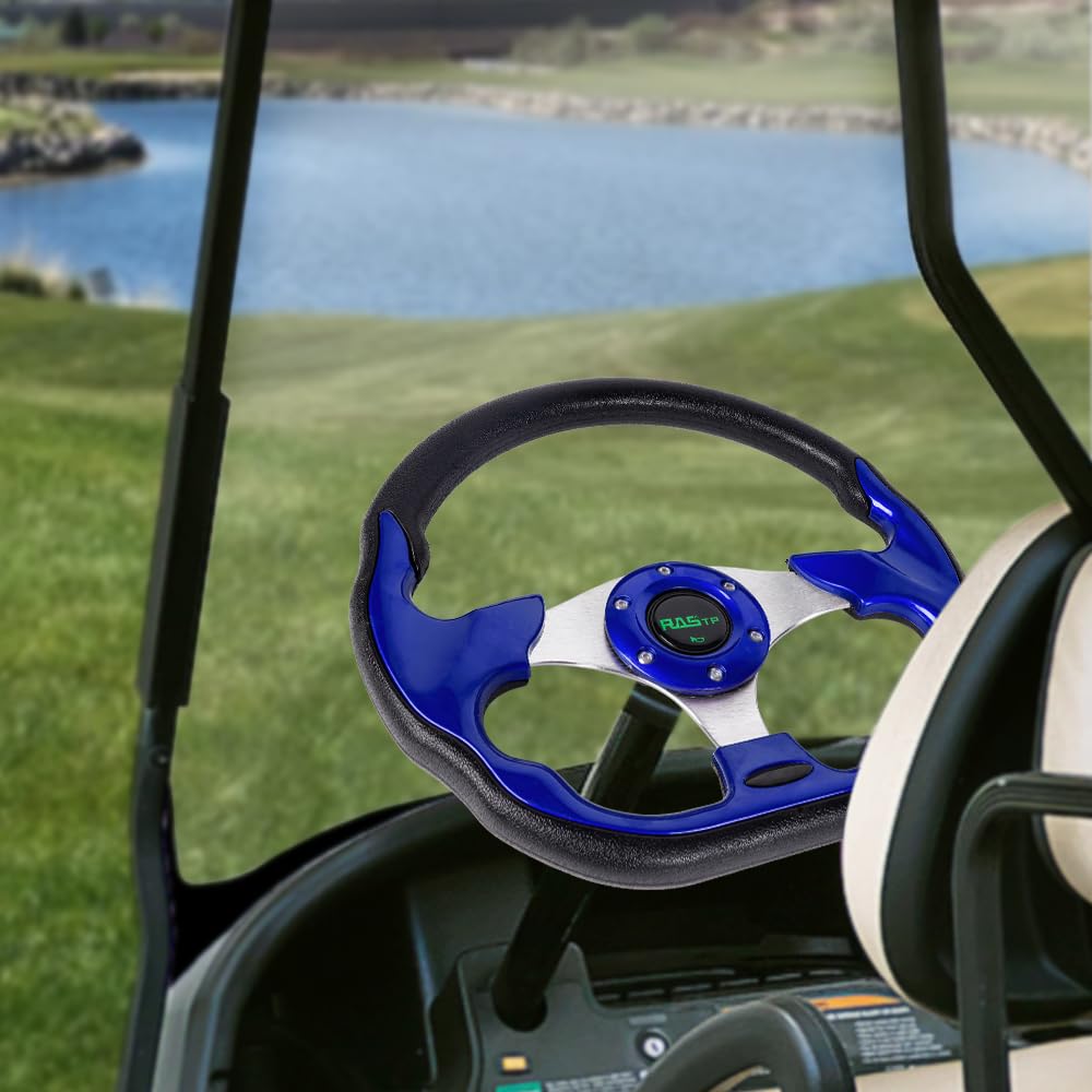 RASTP compatibility covers EZGO, Club Car, Yamaha with adapter hub.