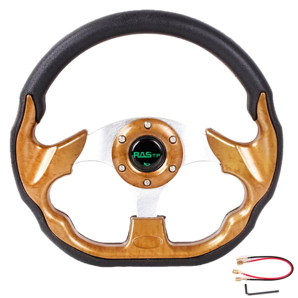 RASTP D-Shape steering wheel 12.6-inch offers easy entry and control.