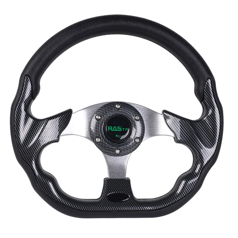 RASTP D-shape steering wheel with 12.6-inch grip for easier entry and comfort.
