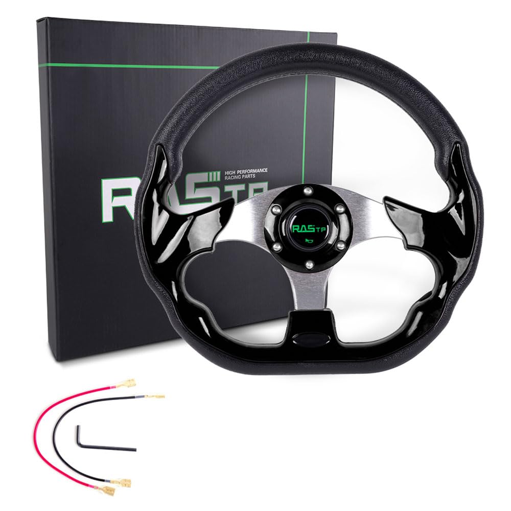 RASTP steering wheel upgrade enhancing the cart interior look and feel.