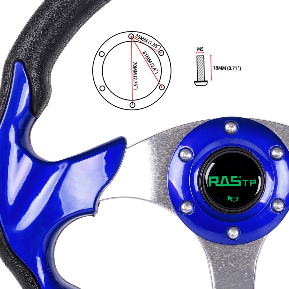RASTP decorative horn button detail enhances aesthetics without functional horn use.