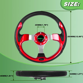 RASTP wheel installed in a golf cart cockpit for daily use
