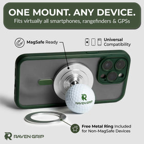 Raven Grip desk stand mode provides hands-free viewing and calls.