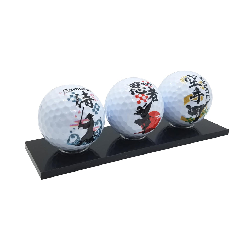 RB東京 kanji samurai golf ball ideal for display and gifting
