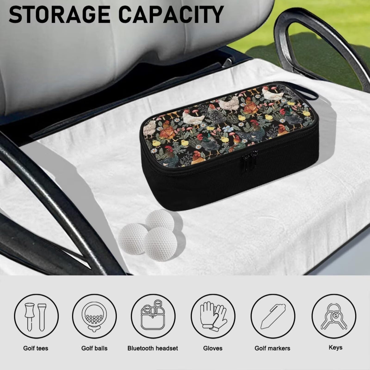Rchsomd lightweight portable golf storage bag ideal for range or round