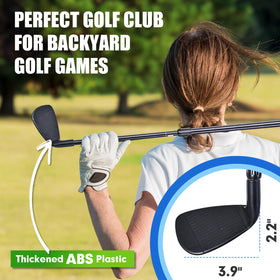 RCROKS portable club fits into golf bags for easy travel.
