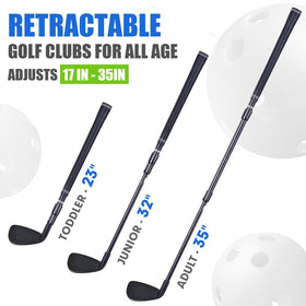 RCROKS adjustable-length golf club for kids and adults.