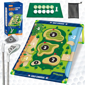 RCROKS Velcro golf set with target mat for indoor and outdoor practice.