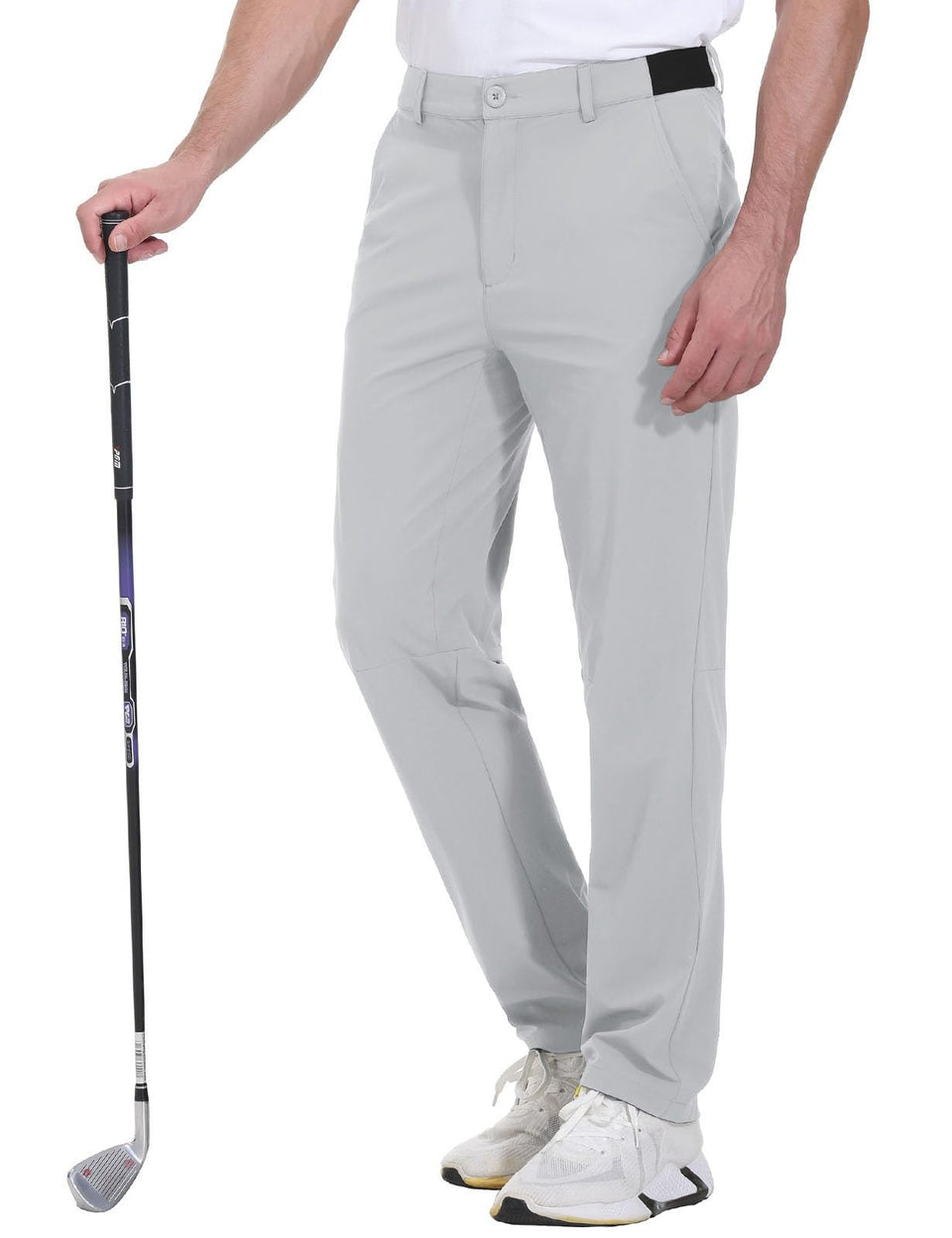Rdruko golf pants front view shows lightweight fabric for all-day comfort.