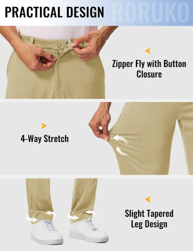 Rdruko pants displayed in 32-inch inseam for versatile length.