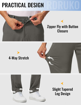 Rdruko golf pants suitable for golf, work, and casual wear transitions