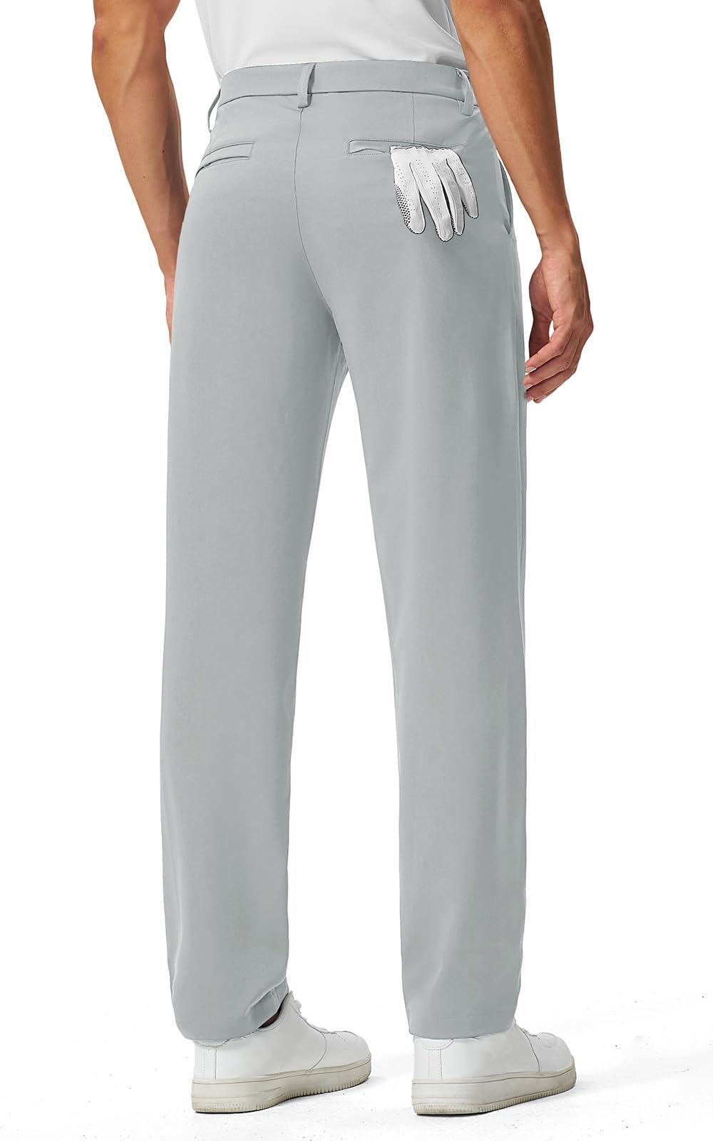 Rdruko pants show side-seam zip pocket ideal for on-course items.