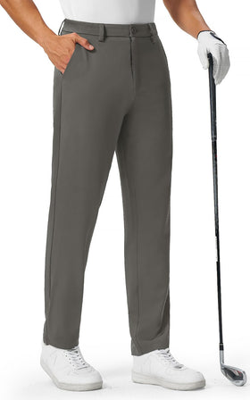 Rdruko men's golf pants stretch fabric enabling full range of motion