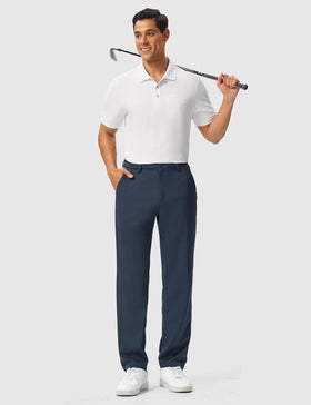 Rdruko men's golf pants stretch inseam 32 inch; versatile length for taller and average players.