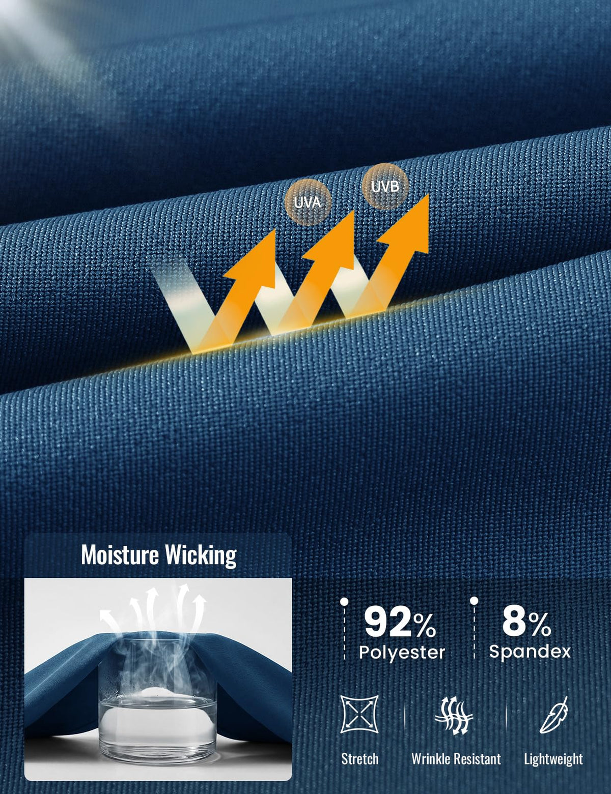Rdruko golf pants feature a sturdy waistband and button fly for daily wear
