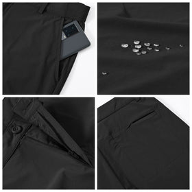Rdruko model wearing stretch golf pants for versatile office and leisure wear
