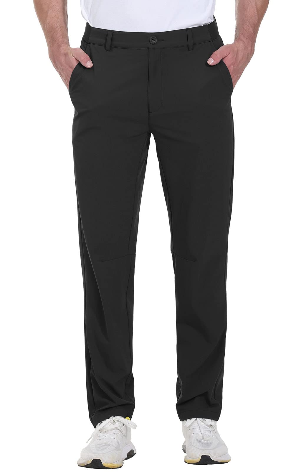 Rdruko golf pants side view showing water-resistant fabric for variable weather