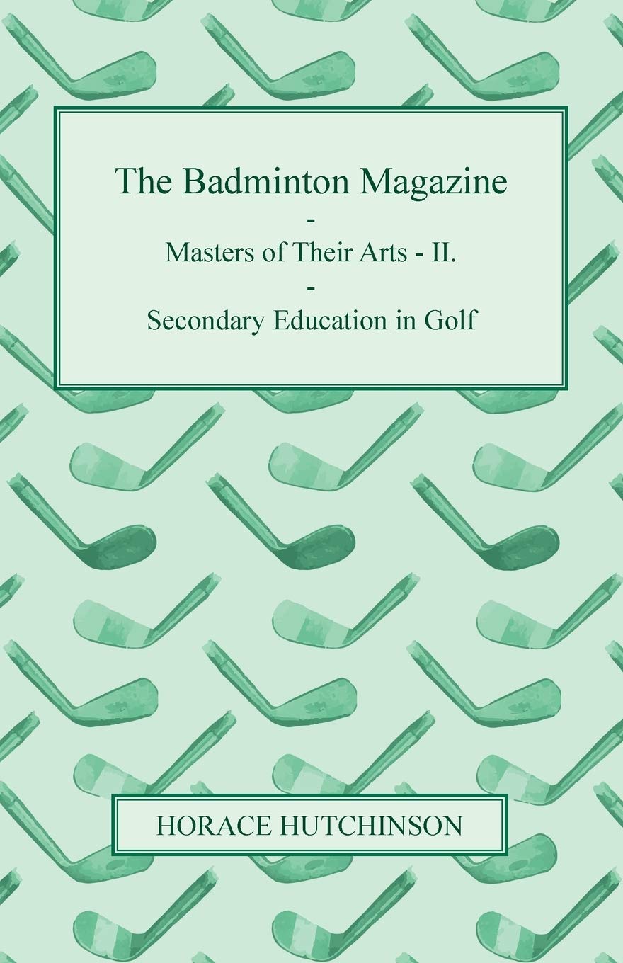 Read Books Badminton Magazine cover featuring golf education, ideal for vintage sports enthusiasts
