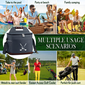 Reallnaive golf bag with carry straps for on-course transport