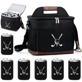 Reallnaive golf cart cooler bag on a cart keeps drinks organized and cold