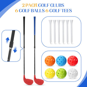 Realspring adjustable golf club length adapts to height for comfortable swings