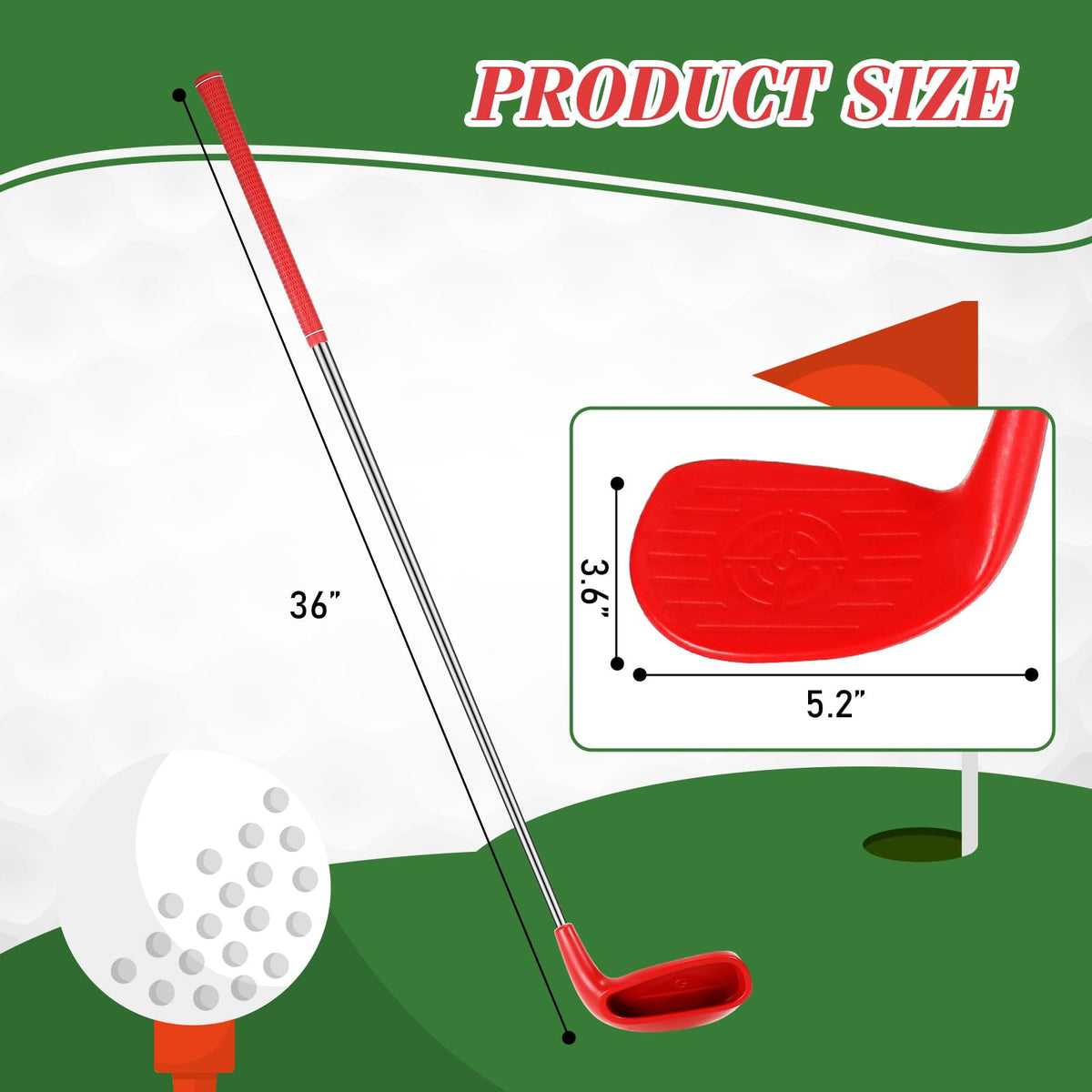 Realspring backyard golf balls and tees included for ready-to-practice setups.