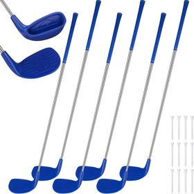 Realspring backyard golf set with oversized head for improved practice accuracy.