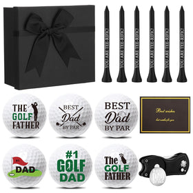 Realspring funny retirement golf balls with witty quotes for golf lovers.