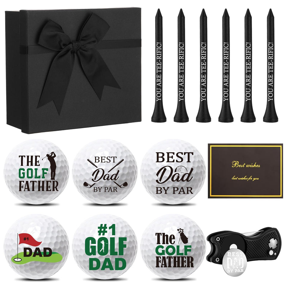 Realspring funny retirement golf balls with witty quotes for golf lovers.