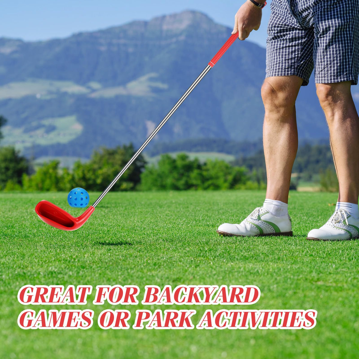 Realspring backyard practice setup for indoor and outdoor play