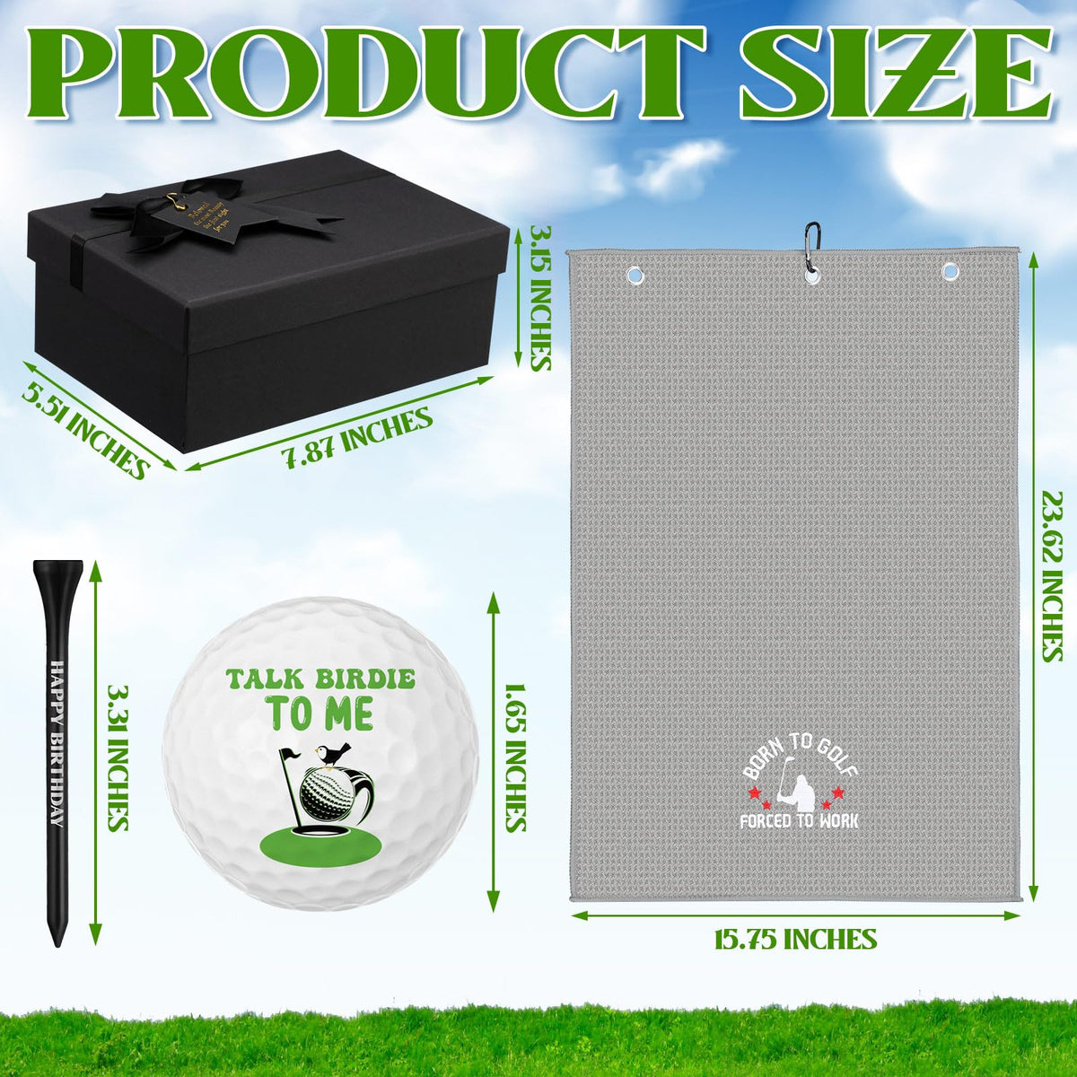 RealSpring golf tees in the set for steady drives