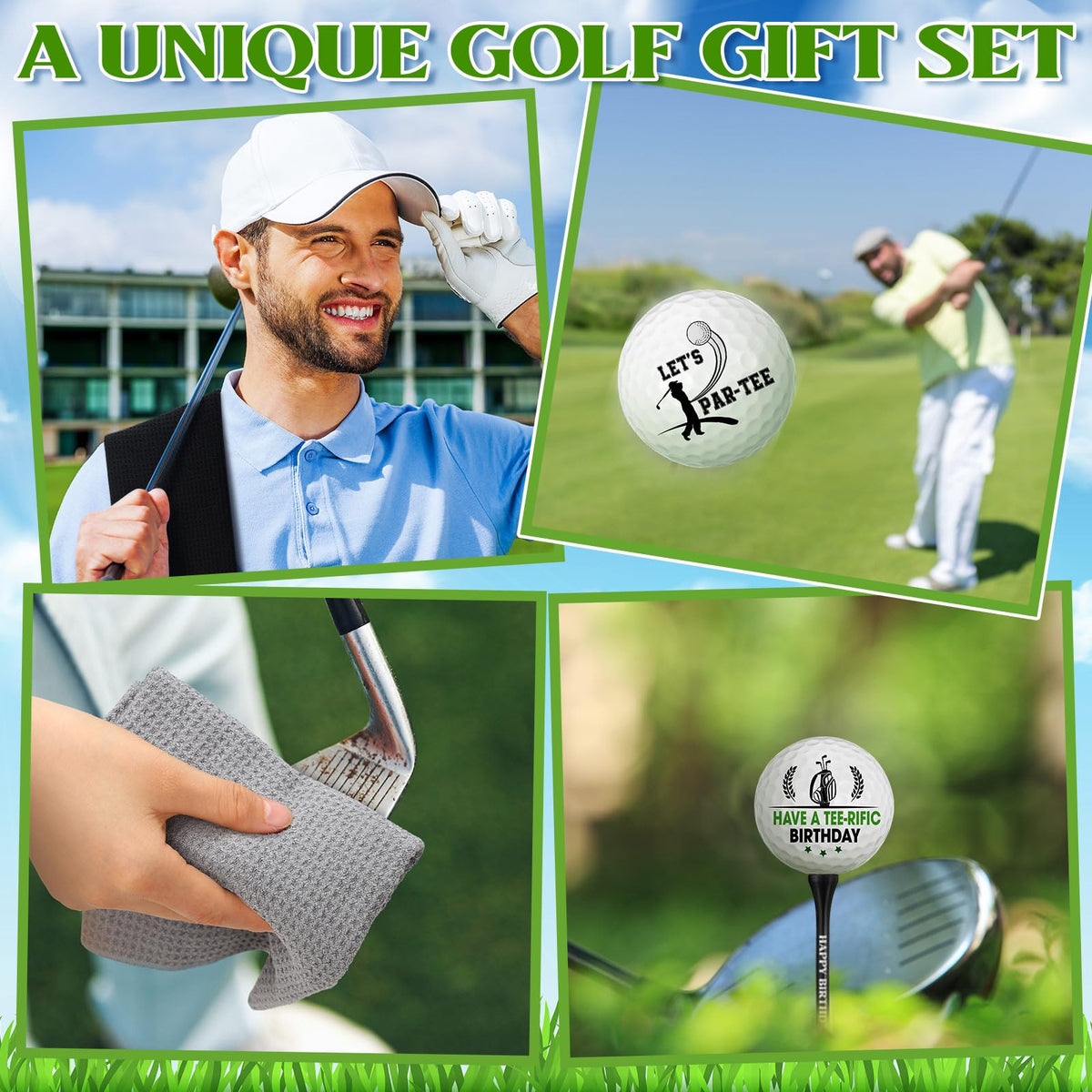 RealSpring golf towels with easy fix-on-bag design