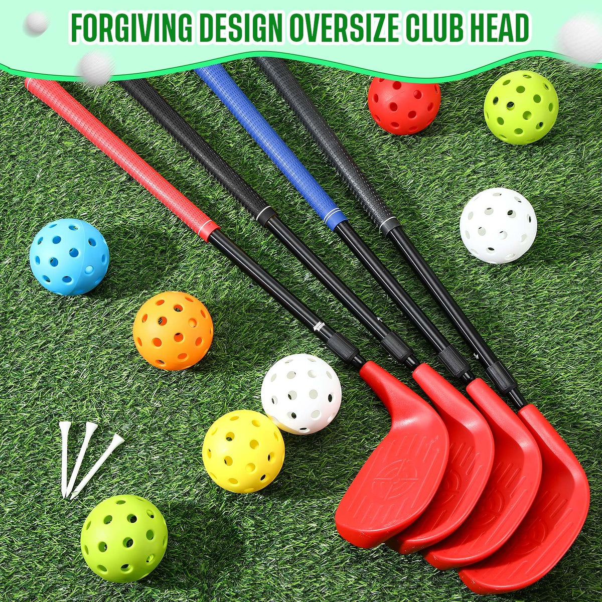 Realspring metal shaft offers durable, stable practice performance.