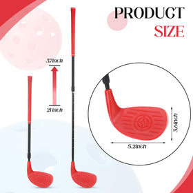 Lightweight metal shaft paired with sturdy plastic head for steady swings