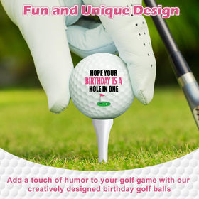 RealSpring ladies golf balls with humorous designs to brighten her round.