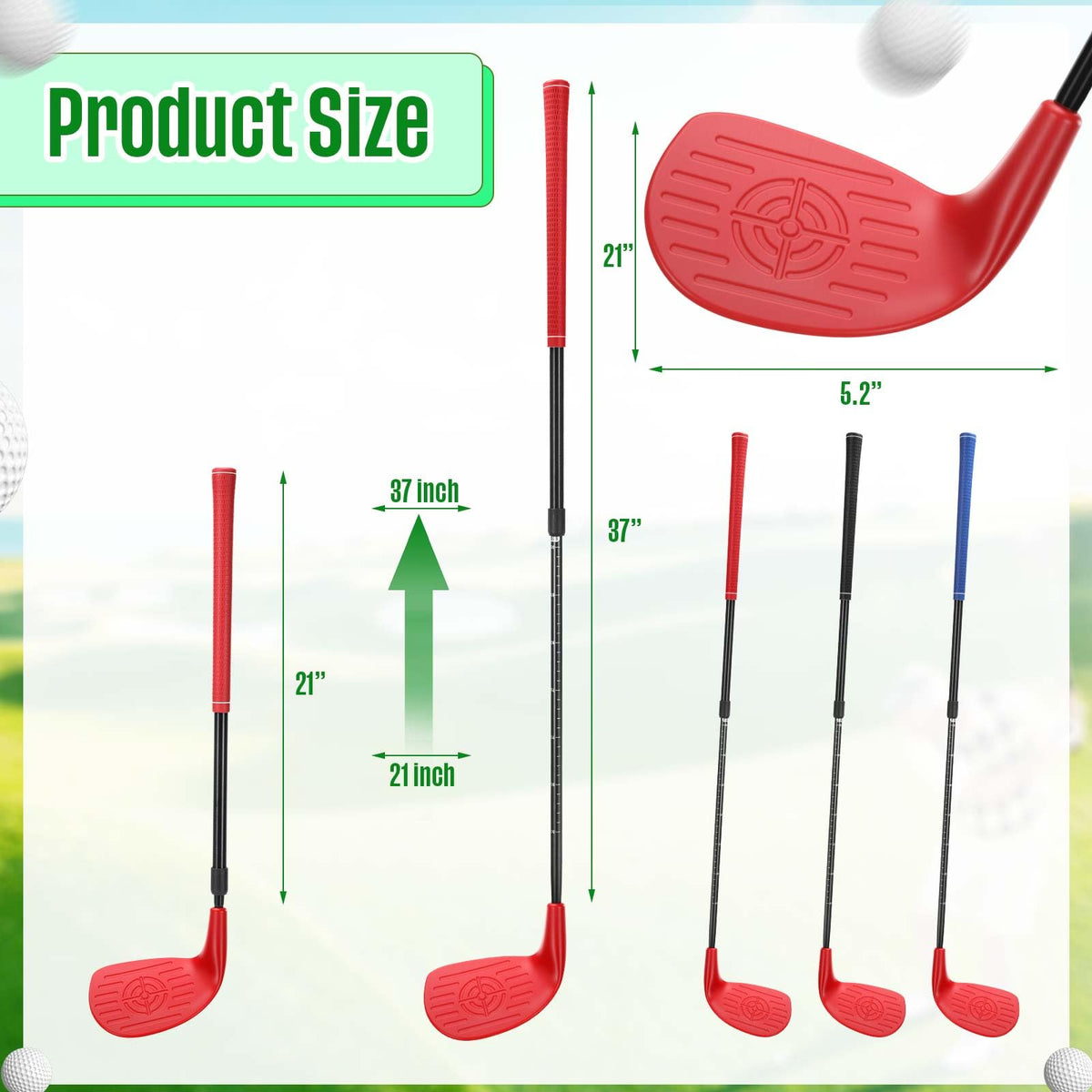 Realspring plastic golf balls for safe indoor or outdoor training.