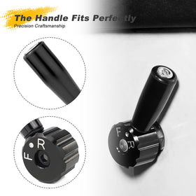 REARACE EZ-GO TXT shift lever grip detail highlights wear-resistant aluminum handle.