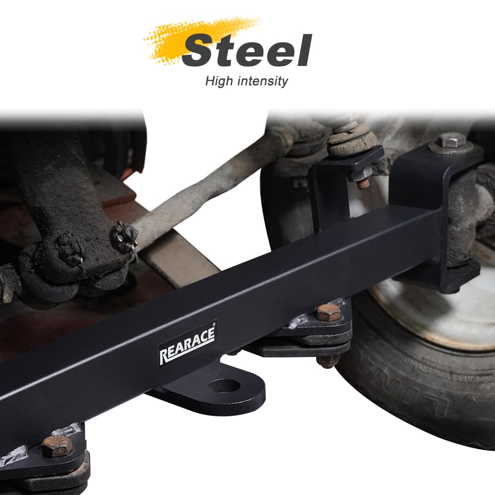 Durable steel construction provides a reliable axle replacement for rough terrain.