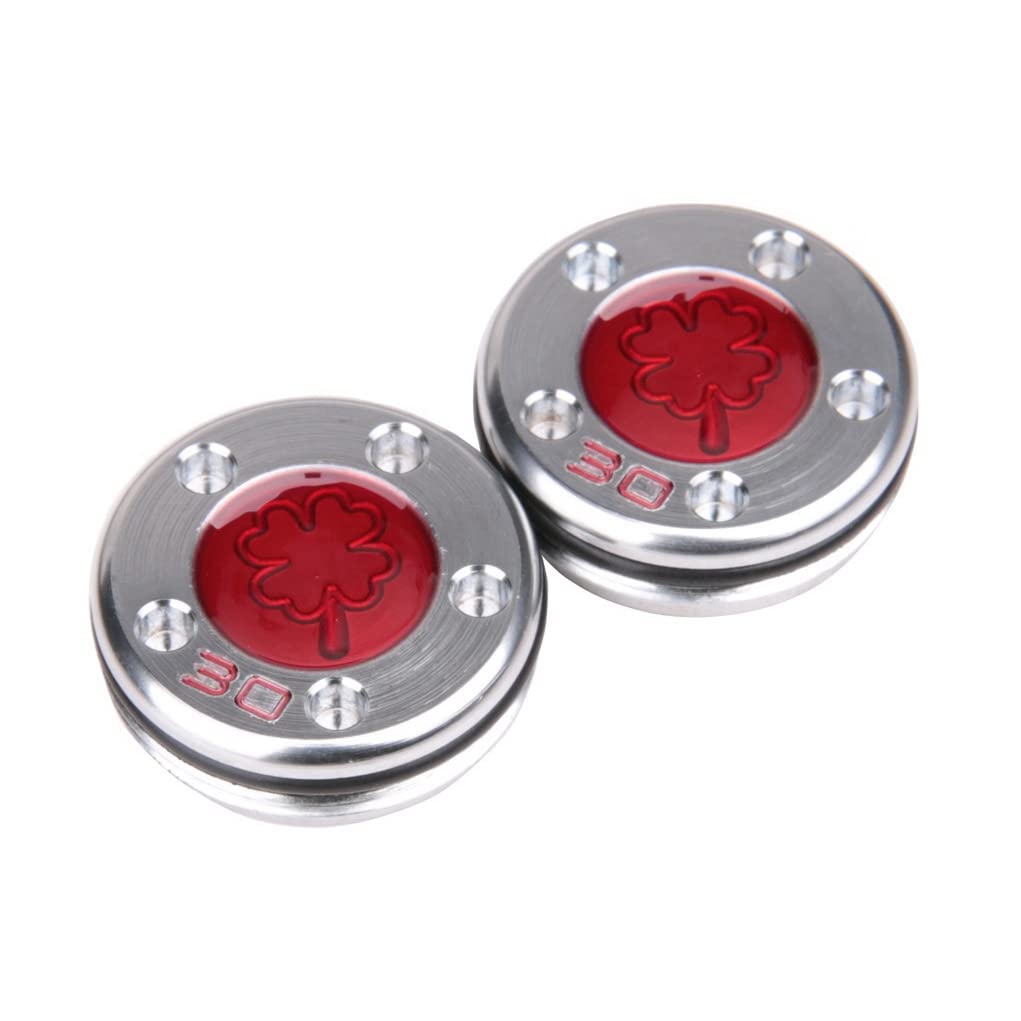 Red Clover 30g weight mounted on Titleist Newport putter for adjustable balance.