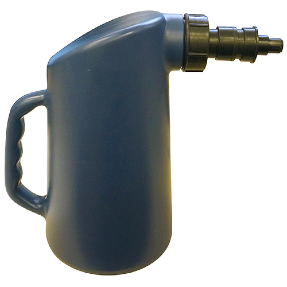 Red Hawk ACC-121 Battery Fill Bottle for golf carts with spill-proof nozzle.