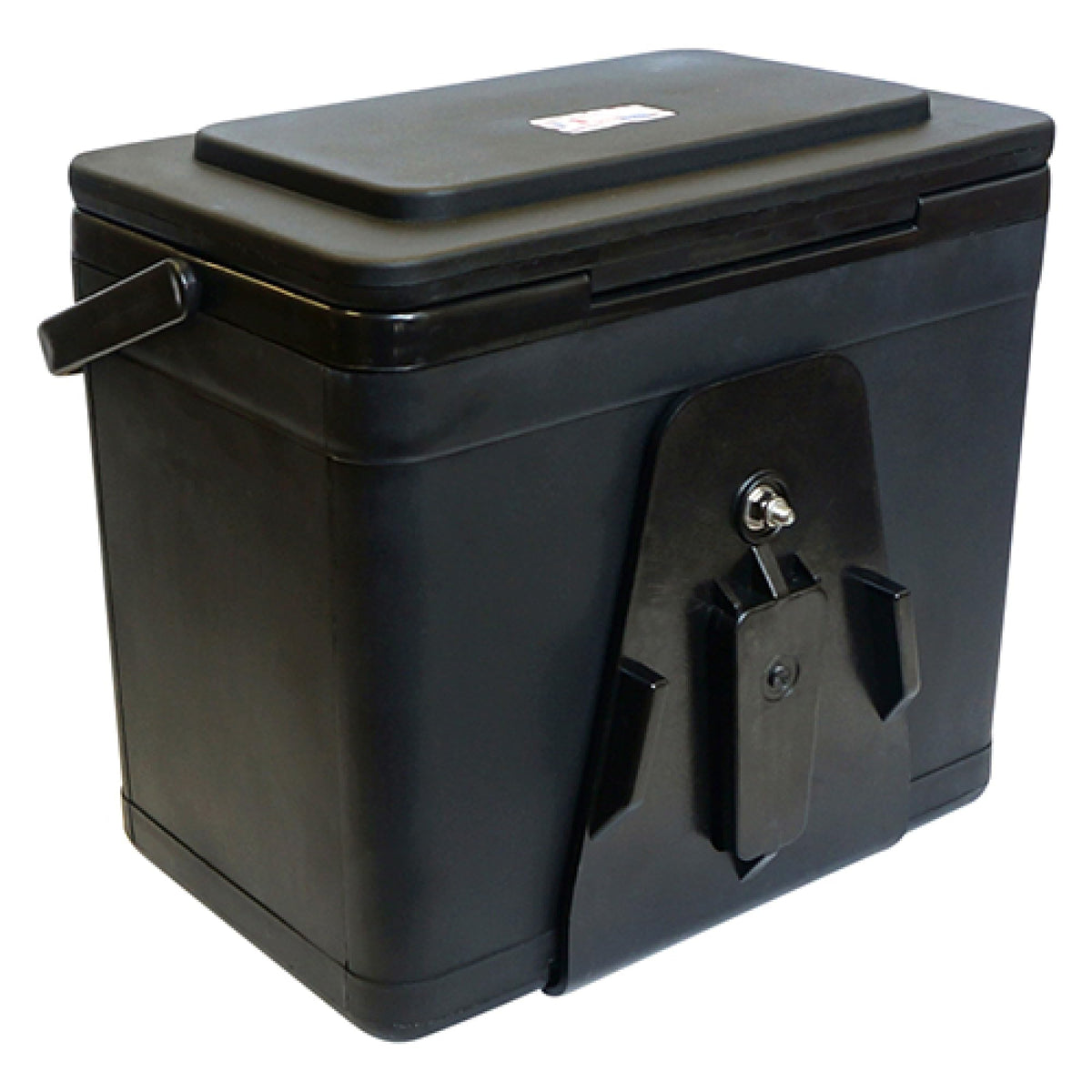 Red Hawk ACC-CLR10 cooler mounted on golf cart passenger side for quick beverage access