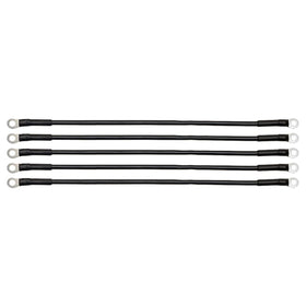 Red Hawk BAT-1013-5 battery cables pack, front view, durable 16 inch 6 gauge wiring.