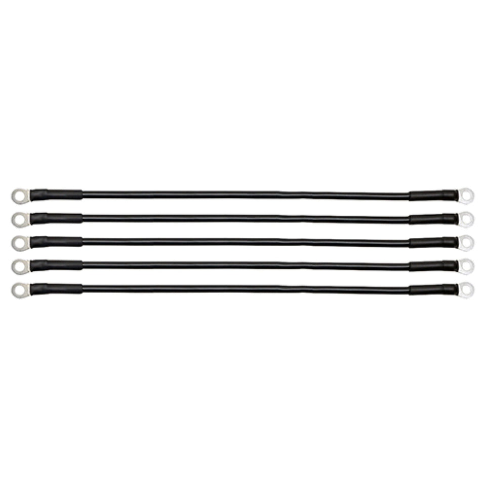 Red Hawk BAT-1013-5 battery cables pack, front view, durable 16 inch 6 gauge wiring.