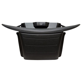 Red Hawk BP-0109 bumper for EZ-GO RXV front view showing robust protection for curb contact